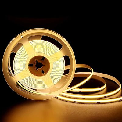 Ra90 DC 480 LED Chips Cob Led Rgb Flexible führte Streifen 24v 3000k