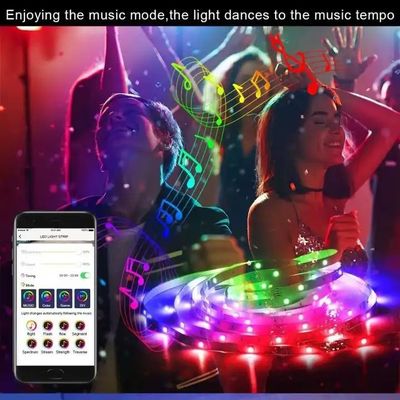 Führte wasserdichtes intelligentes LED Musik-Licht RGB 5V Fernsehhintergrundbeleuchtung 5050 USB-Farbdas ändern
