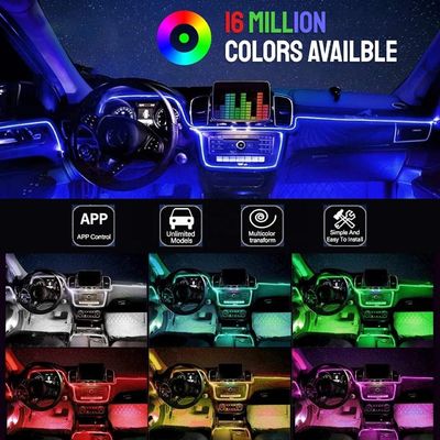 SMD 5050 RGB änderte Auto-Innenausstattungs-Atmosphären-Licht der Auto-Licht-Lampen-LED