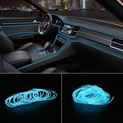 3m geändertes Auto beleuchtet EL-Kaltlicht-Linie mit Armaturenbrett-Konsole LED umgebendes Ligh USBs DIY T