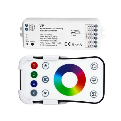 12V zu Rffernsteuerungsschalter Rfs 24V des drahtlosen LED Licht-Prüfer-2.4GHz Rgb