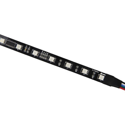 8 Pixel drahtlose LED DMX den zugänglichen 5050 Rgb wasserdichten schwarzen Streifen beleuchtend