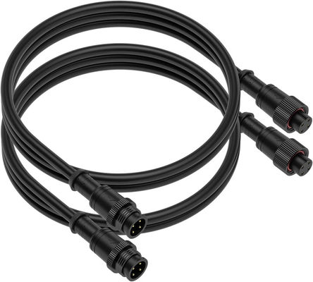 Wasserdichter Draht-Verlängerungskabel LED zusätzlicher M12 A kodierter elektrischer Cirlular 3 Pin 4