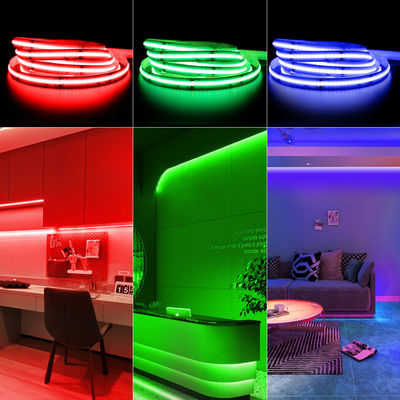 10mm 756LEDs/M Rgb Cob LED Streifen Rgb 768Leds/M 24V Ip65 wasserdichte LED flexibel