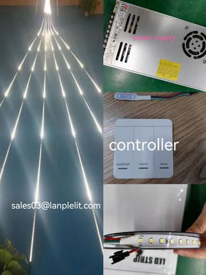 Der Streifenblinklichter 24V LED führten weiße jagende Streifen des flexiblen fließenden Wassers des Pferderennens smd2835 helles