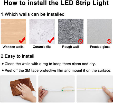 PFEILER LED flexibles Band-Licht 2023 Streifen-480leds 2700K 3000K 4000K 6000K ohne Punkt
