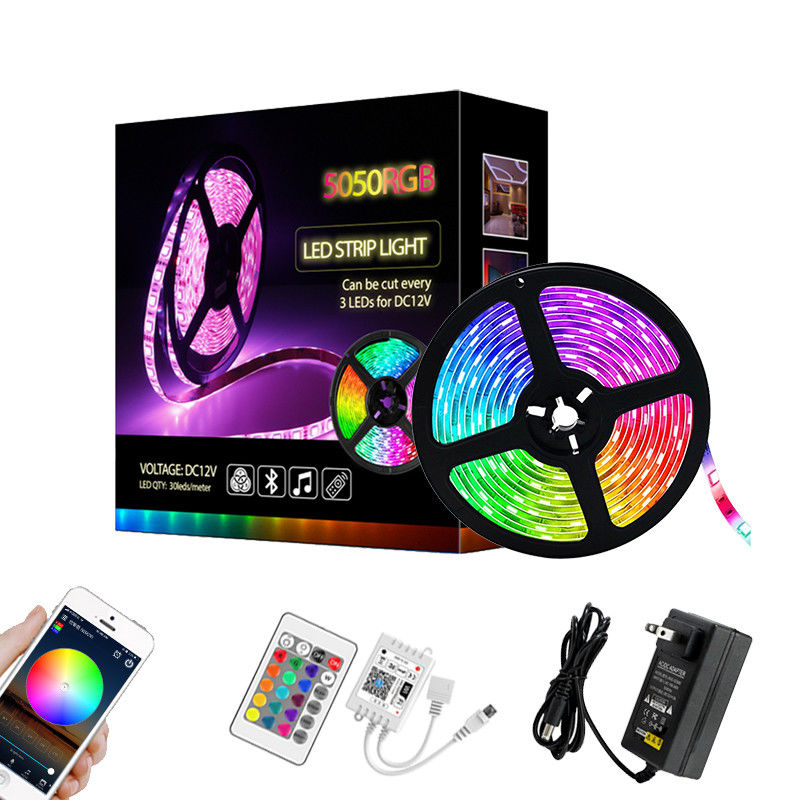 Imprägniert helle Musik helles IP65 gesetztes Band-Smarts LED RGB 5050 5M Home Decoration