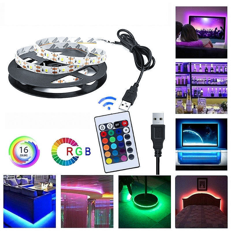Führte wasserdichtes intelligentes LED Musik-Licht RGB 5V Fernsehhintergrundbeleuchtung 5050 USB-Farbdas ändern