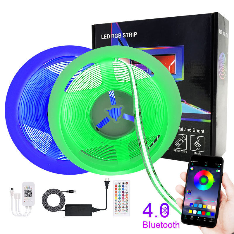 Intelligente Rgb-Musik-reagierender geführter Streifen-Bluetooth APP-Musik-Synchronisierungs-Kontrolleur Cob Rgb Light