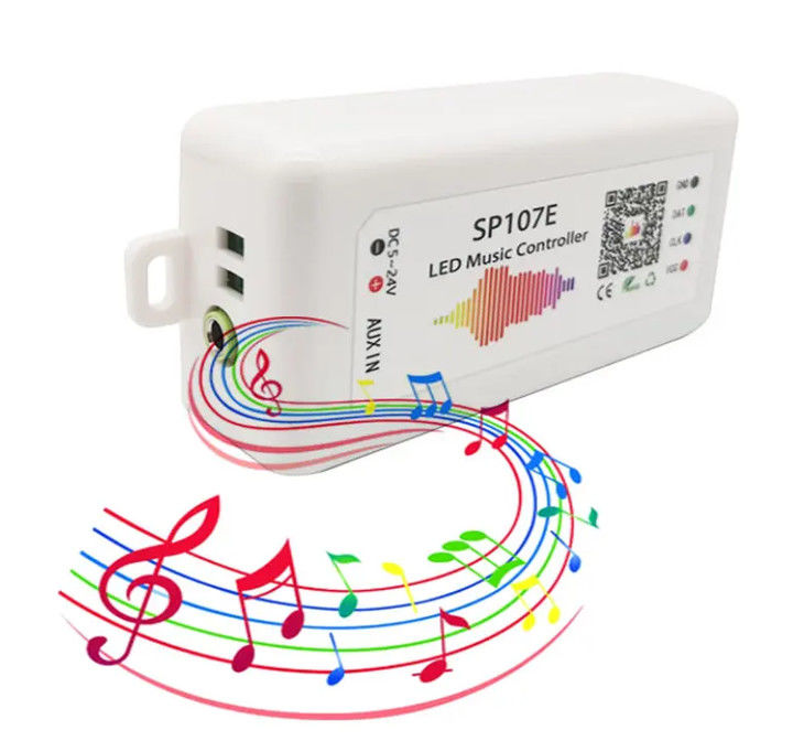 APP Bluetooth Rgb führte Musik-Prüfer-For Pixel Light-Streifen WS2812B WS2811 SP107E