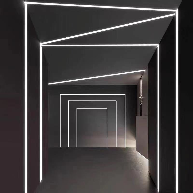 LED-Licht streift Aluminiumkanal mit PC Abdeckung vertieftem Trockenmauer-Gips-Gips geführtem Aluminiumprofil ab
