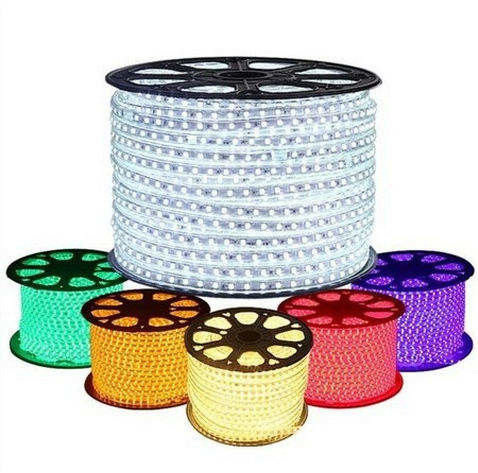 50M 100m/Roll Ip65 wasserdichter Rgbw Pfeiler führte Streifen 110v im Freien 220v SMD2835 5050