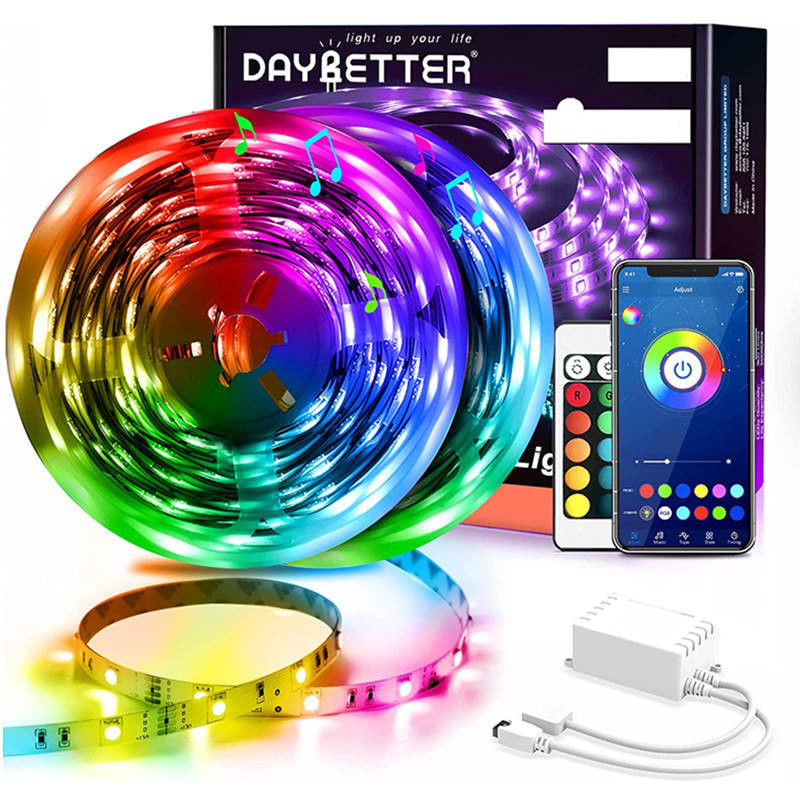 60Leds/M 5050 Neonbeleuchtung 5m 10m 15m Rgb Smart LED App-Steuerdirektübertragung für Schlafzimmer